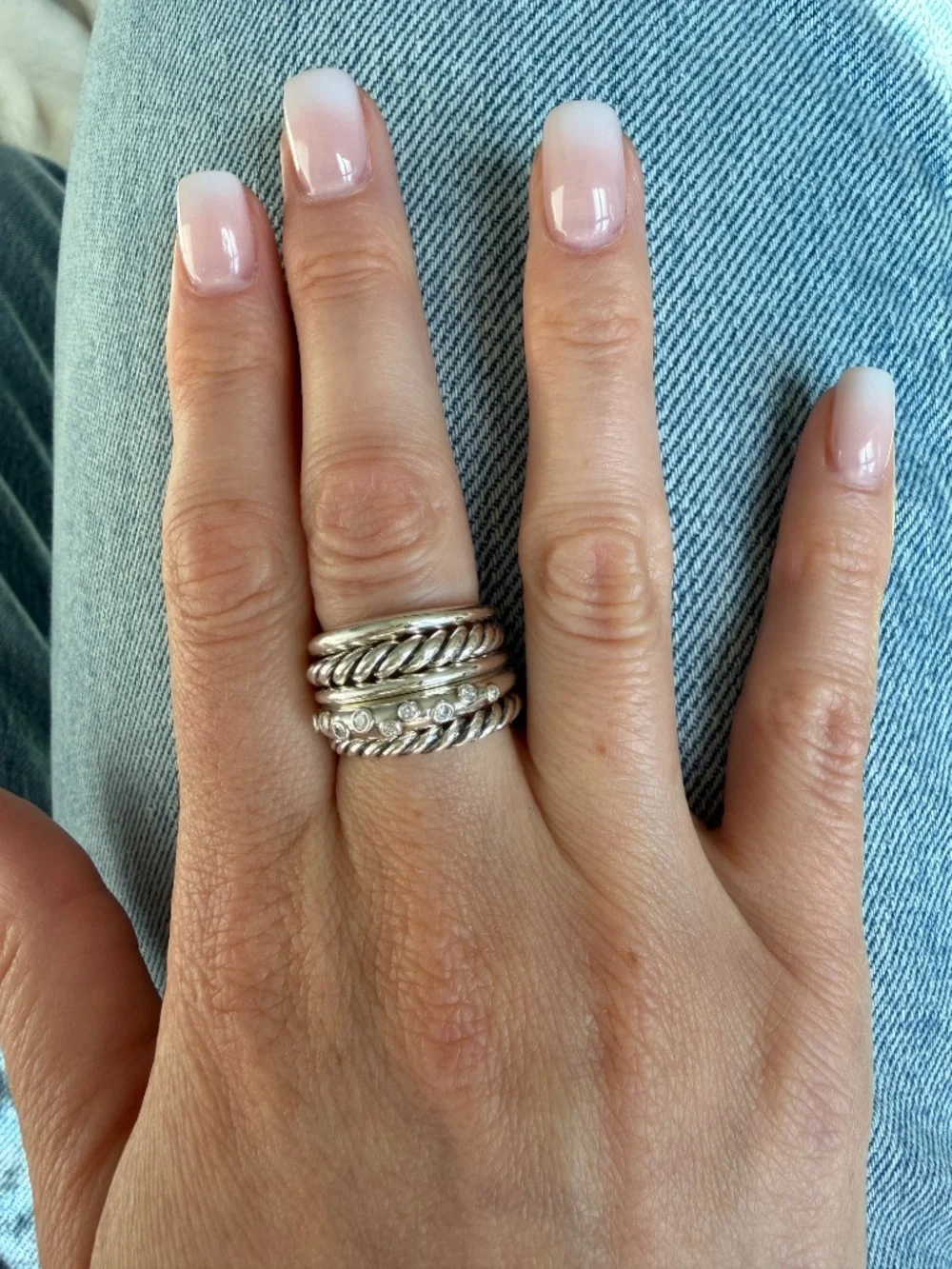 David Yurman Five Row Pure Form Ring - Picture 2 of 9